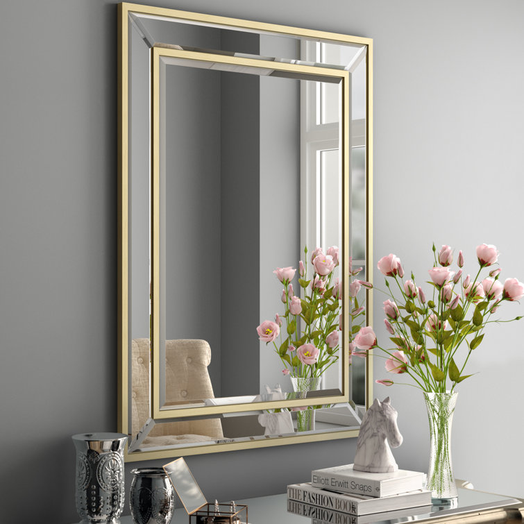Etta Avenue Seamus Rectangle Glass Wall Mirror & Reviews Wayfair.co.uk